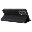 Textured Motorola Moto G85 leather case with strap - Black Discount