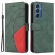 Textured Samsung Galaxy M15 leather case with strap - Green Discount