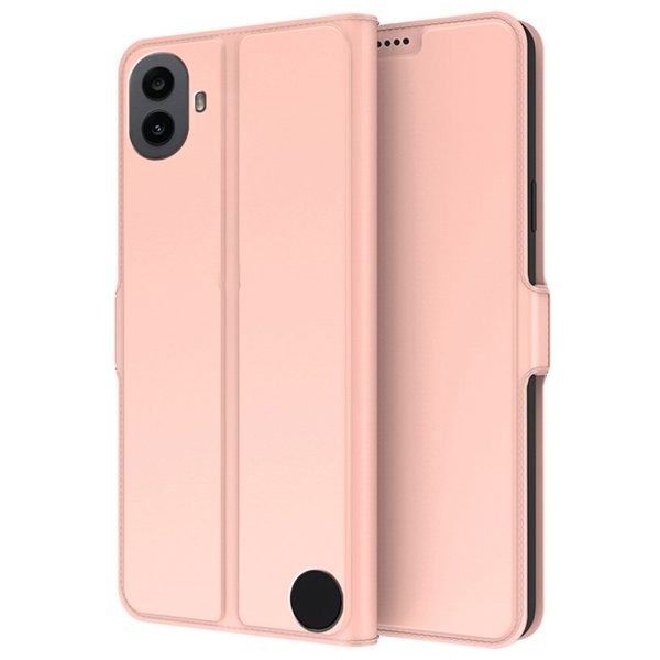 Smooth and thin premium Nothing CMF Phone 1 leather case - Rose Gold Online now