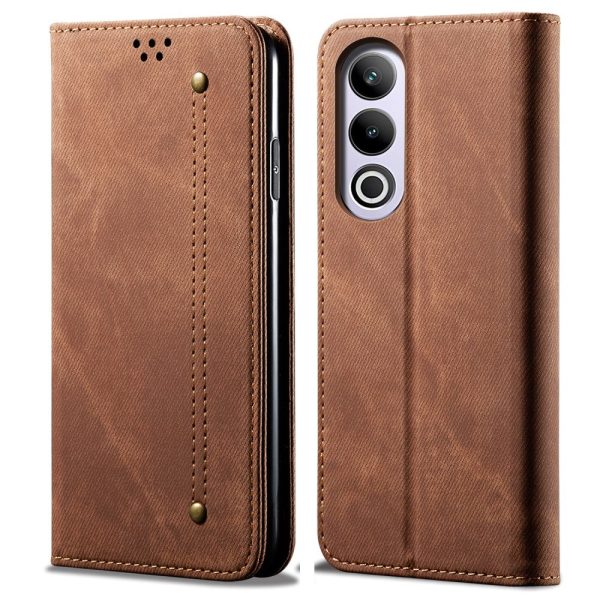 Jeans OnePlus Ace 3V flip case - Coffee For Sale