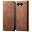 Jeans OnePlus Nord 4 flip case - Coffee Online now