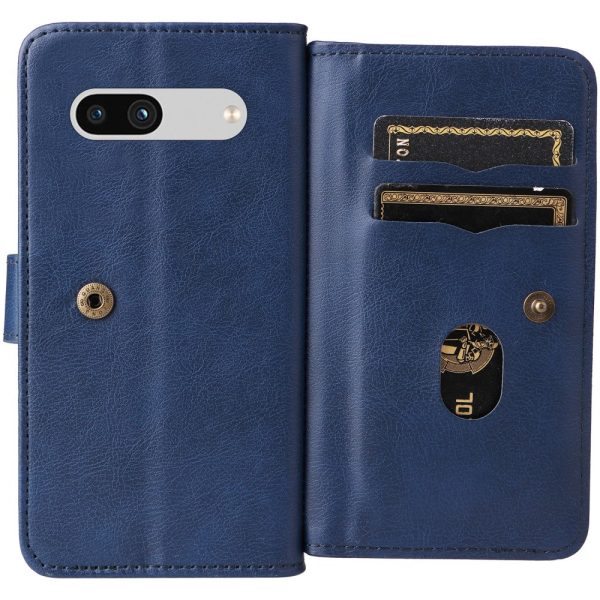 10-slot Google Pixel 7a wallet case - Blue Cheap