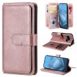 10-slot Google Pixel 9   Google Pixel 9 Pro wallet case - Rose Gold Fashion