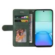 Textured Xiaomi Redmi 13 leather case with strap - Green Hot on Sale