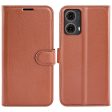 Classic Motorola Moto G85 flip case - Brown For Cheap