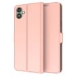 Smooth and thin premium Samsung Galaxy A06 leather case - Rose Gold Hot on Sale