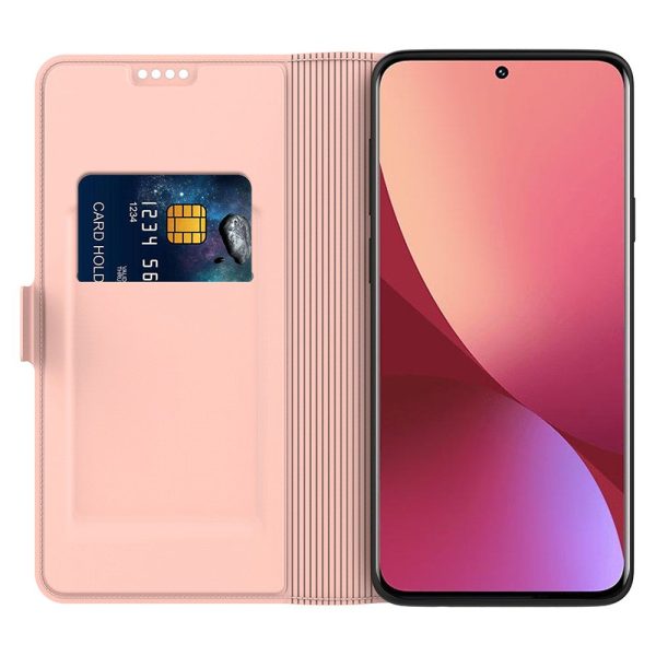 Smooth and thin premium Xiaomi Redmi 13   Xiaomi Redmi Note 13R   Xiaomi Poco M6 leather case - Rose Gold For Cheap