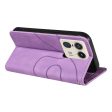 Textured Motorola Edge 50 Ultra   Motorola Moto X50 Ultra leather case with strap - Light Purple Online Sale