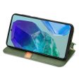 Samsung Galaxy M55   Samsung Galaxy F55   C55 leather case with a stylish rhombus imprint - Green Online now