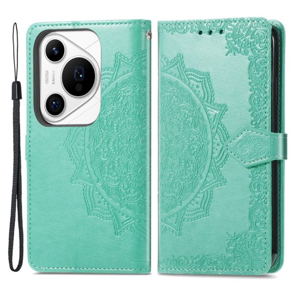 Mandala Huawei Pura 70 Pro   Huawei Pura 70 Pro Plus leather case - Green Discount