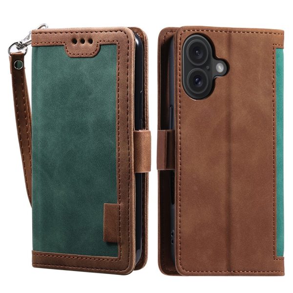 Surburbian iPhone 16 Plus leather flip case - Green Online now