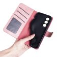 Two-color OnePlus Ace 3V leather flip case - Pink Supply