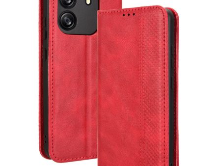 Bofink Vintage Blackview Wave 6C leather case - Red Fashion