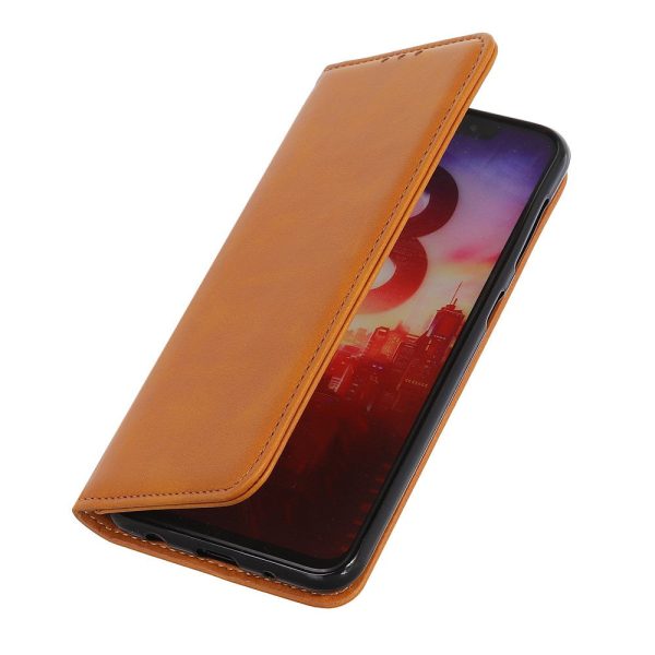 Wallet-style genuine leather Motorola Moto G64 flipcase - Brown Online Hot Sale