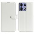 Classic Motorola Edge 50 Pro flip case - White Online now