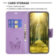 Butterfly iPhone 16 Leather Case - Purple Hot on Sale