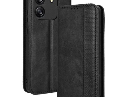 Bofink Vintage Blackview Wave 6C leather case - Black on Sale