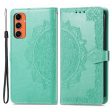 Mandala Samsung Galaxy M55   Samsung Galaxy F55   C55 leather case - Green Discount