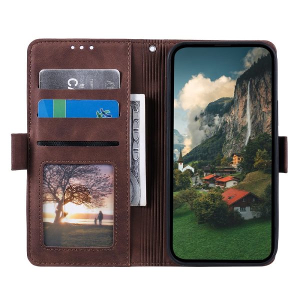 Surburbian iPhone 16 Plus leather flip case - Brown Sale