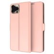 Smooth and thin premium iPhone 16 Pro leather case - Rose Gold For Cheap