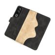 Two-color OnePlus Ace 3V leather flip case - Black Online Hot Sale