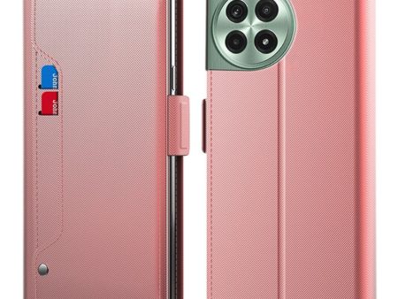 OnePlus Ace 3 Pro phone case with make-up mirror and slick design - Rose Gold Discount