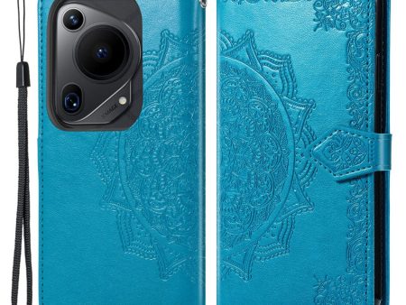 Mandala Huawei Pura 70 Ultra leather case - Blue Online now