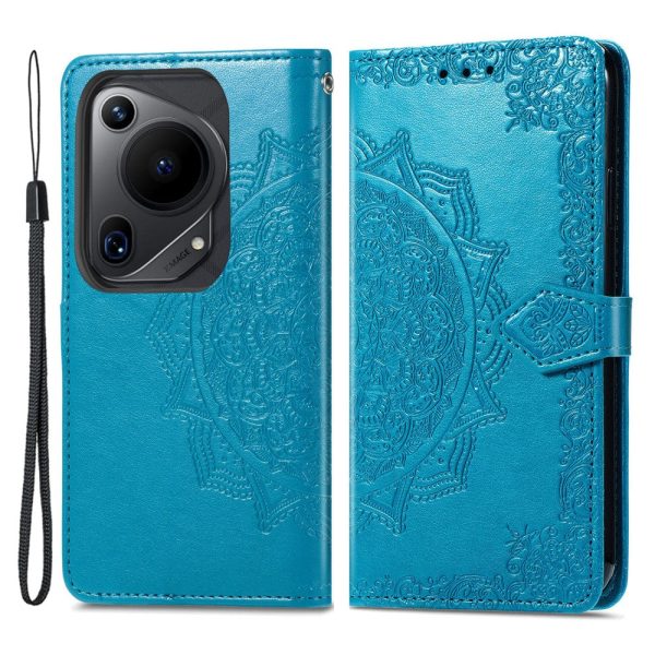 Mandala Huawei Pura 70 Ultra leather case - Blue Online now