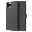 Smooth and thin premium iPhone 16 Pro Max leather case - Black Online