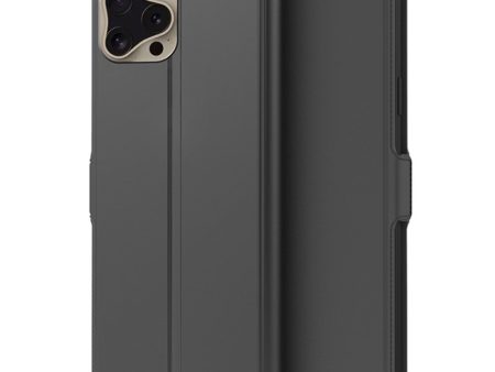 Smooth and thin premium iPhone 16 Pro Max leather case - Black Online