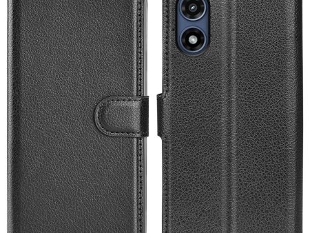 Classic Motorola Moto G Play (2024) flip case - Black For Cheap