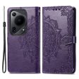 Mandala Huawei Pura 70 Ultra leather case - Purple Hot on Sale