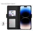 iPhone 16 Plus phone case with make-up mirror and slick design - Black Fashion