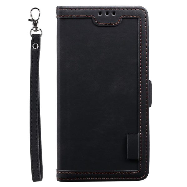 Surburbian iPhone 16 Plus leather flip case - Black Online now