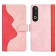 Two-color OnePlus Nord CE4   Oppo K12 leather flip case - Pink Cheap