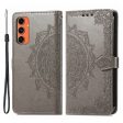 Mandala Samsung Galaxy M55   Samsung Galaxy F55   C55 leather case - Grey Online