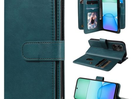 10-slot Xiaomi Redmi Note 13R   Xiaomi Redmi 13 wallet case - Green Hot on Sale