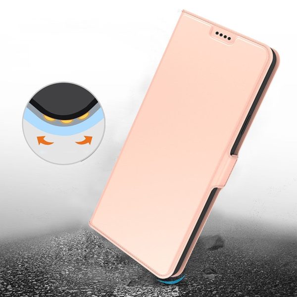 Smooth and thin premium Honor 200 leather case - Rose Gold Online Hot Sale