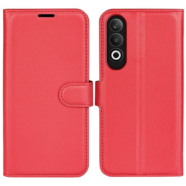 Classic OnePlus Nord CE4   Oppo K12 flip case - Red Discount