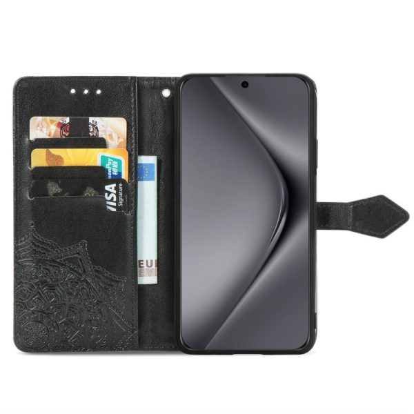 Mandala Huawei Pura 70 Ultra leather case - Black Online Hot Sale