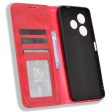 Bofink Vintage Tecno Pova 6 Neo leather case - Red Fashion