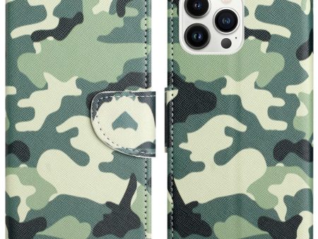 Wonderland iPhone 16 Pro flip case - Camouflage For Sale