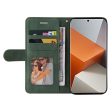 Textured Xiaomi Redmi Note 13 Pro Plus leather case with strap - Green Online Hot Sale