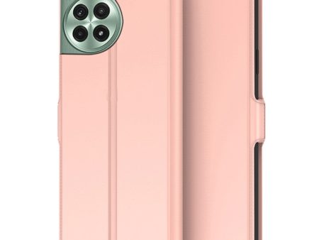 Smooth and thin premium OnePlus Ace 3 Pro leather case - Rose Gold For Sale