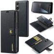 DG.MING Sony Xperia 10 VI 2-in-1 wallet case - Black Hot on Sale