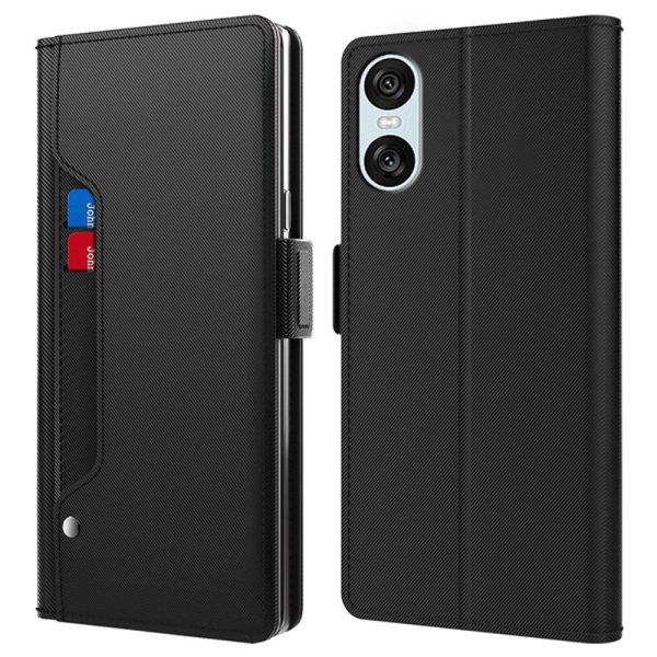 Sony Xperia 10 VI phone case with make-up mirror and slick design - Black For Discount