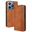 Bofink Vintage Realme C63   Xiaomi Poco C61   Realme Narzo N63 leather case - Brown Online Hot Sale