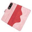 Two-color OnePlus Ace 3V leather flip case - Pink Supply