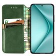 Huawei Pura 70 leather case with a stylish rhombus imprint - Green Discount