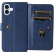 10-slot iPhone 16 Plus wallet case - Blue Online